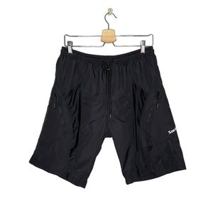 Santic Black Men’s Padded Elastic Waist Nylon Bicycle Cycling Shorts